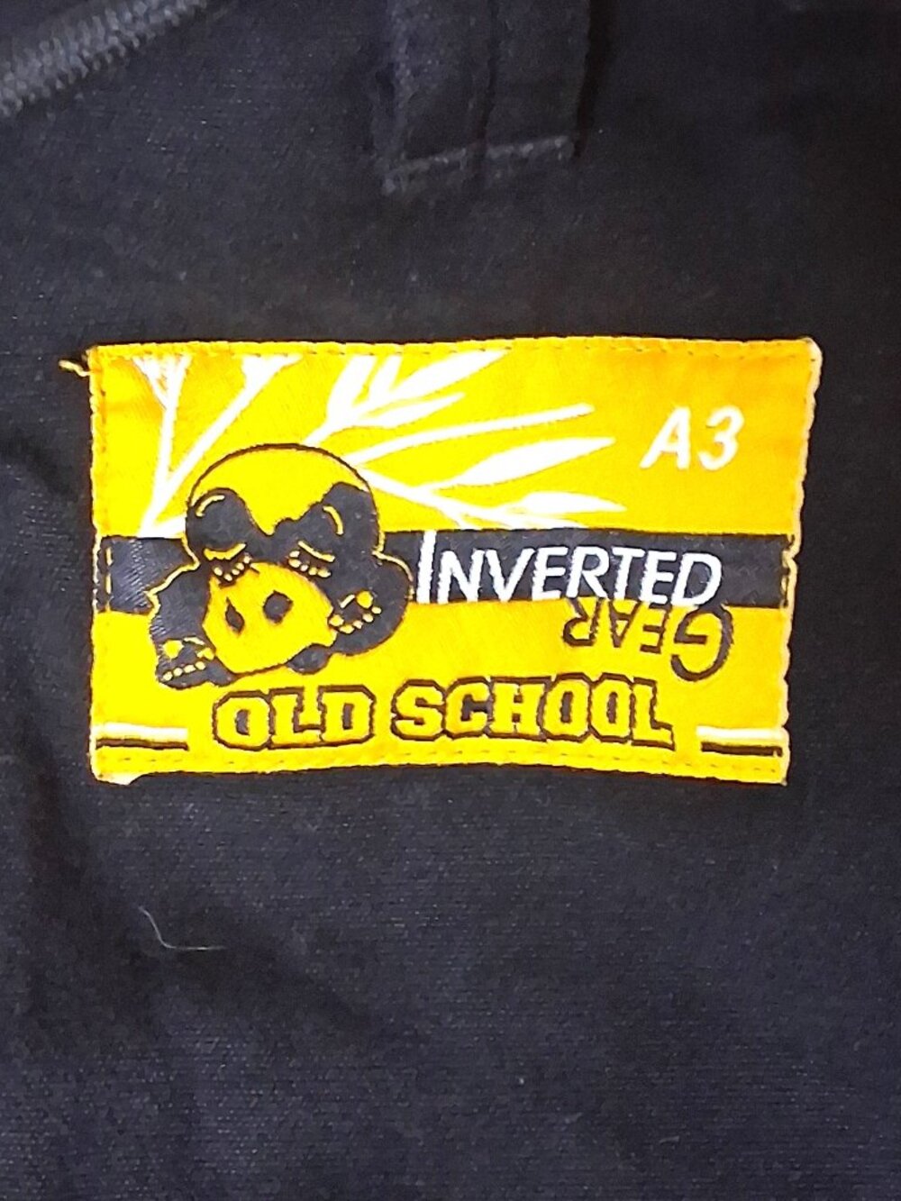 Inverted Gear Old School BJJ Gi A3 Black/Yellow Brazilian Jiu Jitsu - Picture 4 of 4